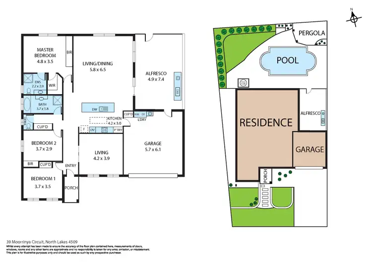 Floorplan of Homely house listing, 39 Moorrinya Circuit, North Lakes QLD 4509