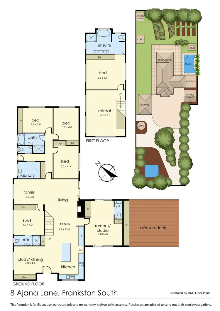 Floorplan of Homely house listing, 8 Ajana Lane, Frankston South VIC 3199