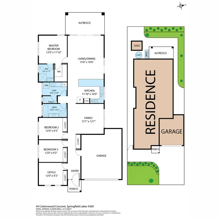 Floorplan of Homely house listing, 44 Cottonwood Crescent, Springfield Lakes QLD 4300