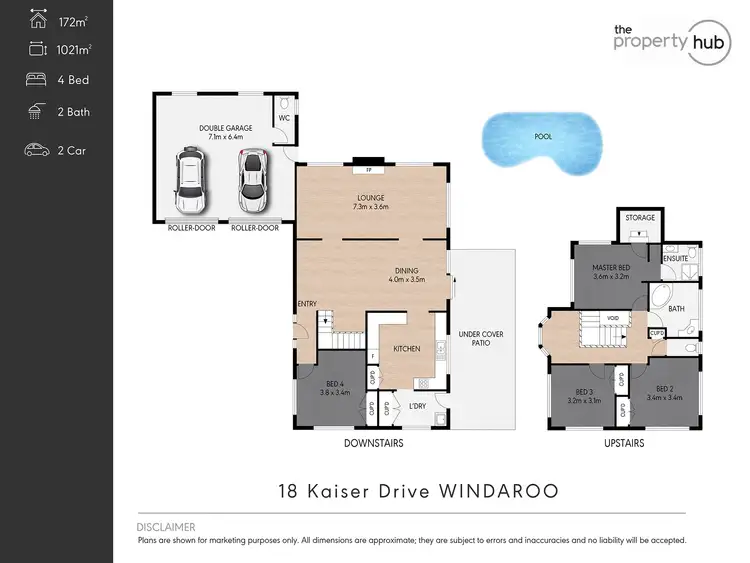 Floorplan of Homely house listing, 18 Kaiser Drive, Windaroo QLD 4207