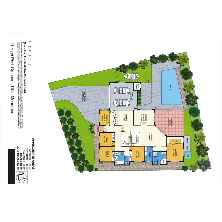 Floorplan of Homely house listing, 11 High Park Crescent, Little Mountain QLD 4551