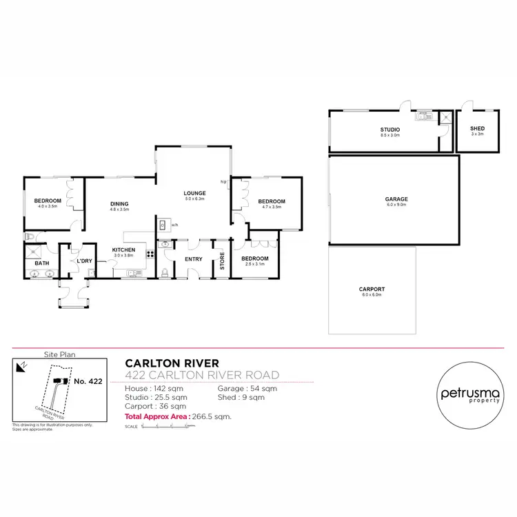 Floorplan of Homely house listing, 422 Carlton River Road, Carlton River TAS 7173