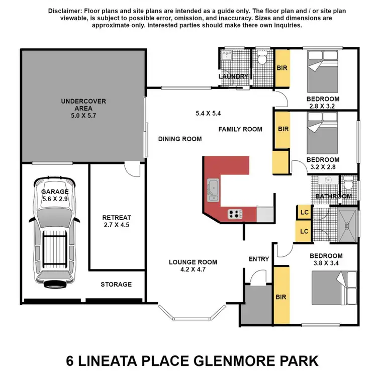 Floorplan of Homely house listing, 6 Lineata Place, Glenmore Park NSW 2745
