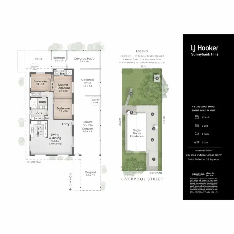 Floorplan of Homely house listing, 43 Liverpool Street, Eight Mile Plains QLD 4113