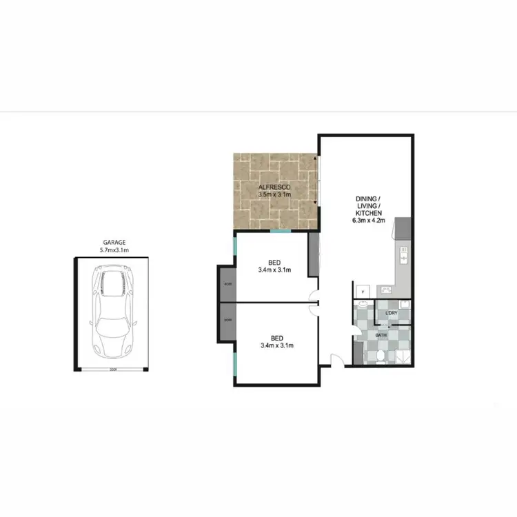 Floorplan of Homely unit listing, 20/29 St Anthony Drive, Alexandra Hills QLD 4161