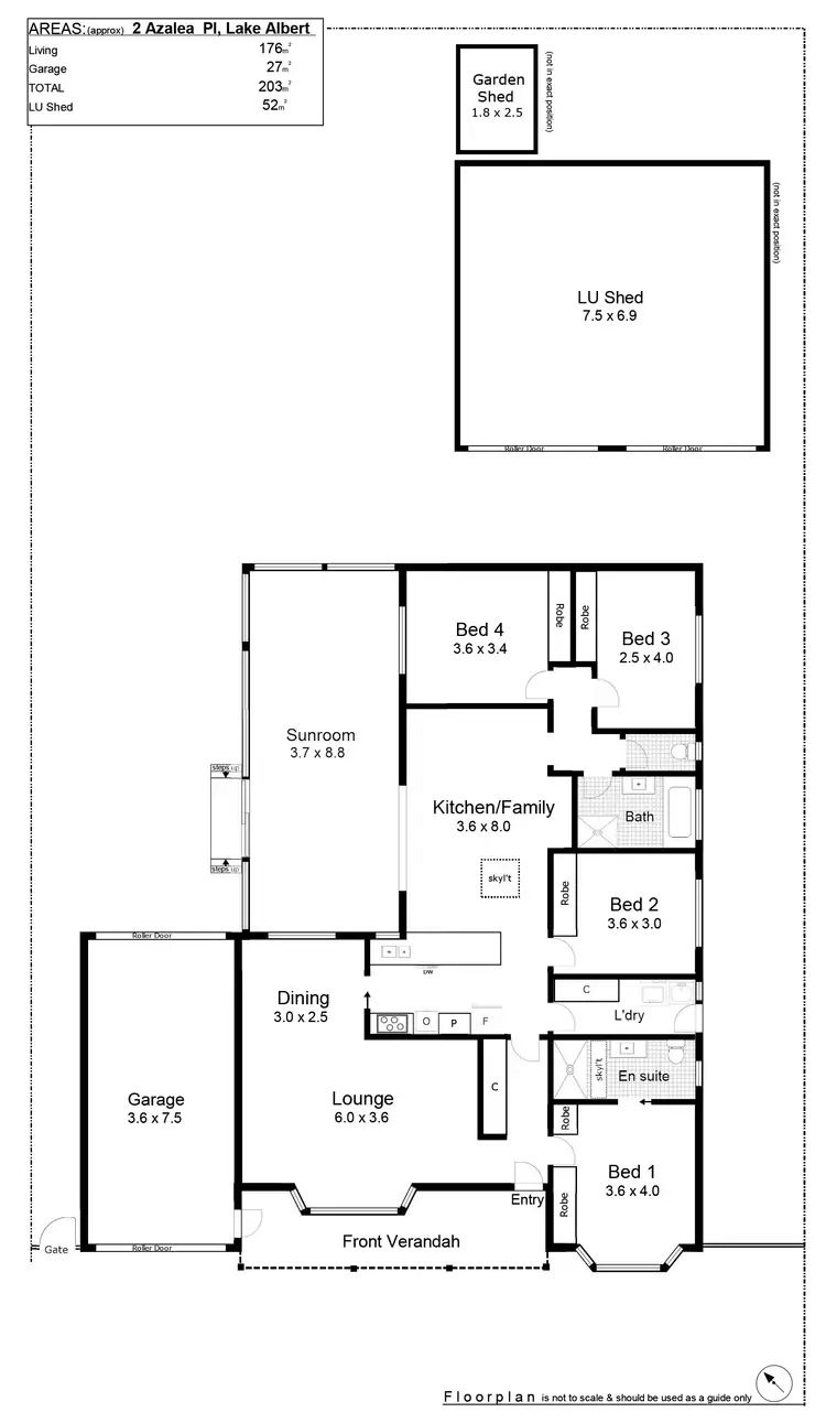 Floorplan of Homely house listing, 2 Azalea Place, Lake Albert NSW 2650