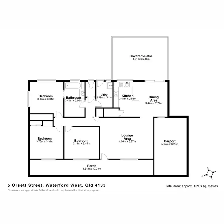 Floorplan of Homely house listing, 5 Orsett Street, Waterford West QLD 4133