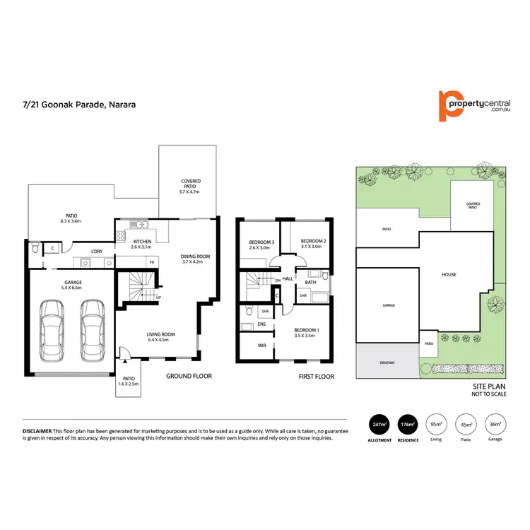 Floorplan of Homely townhouse listing, 7/21 Goonak Parade, Narara NSW 2250