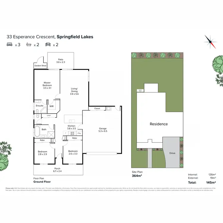 Floorplan of Homely house listing, 33 Esperance Crescent, Springfield Lakes QLD 4300