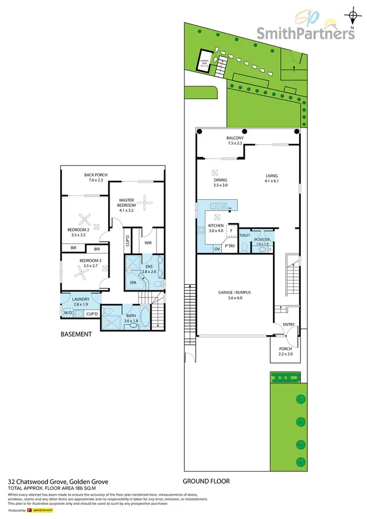 Floorplan of Homely house listing, 32 Chatswood Grove, Golden Grove SA 5125