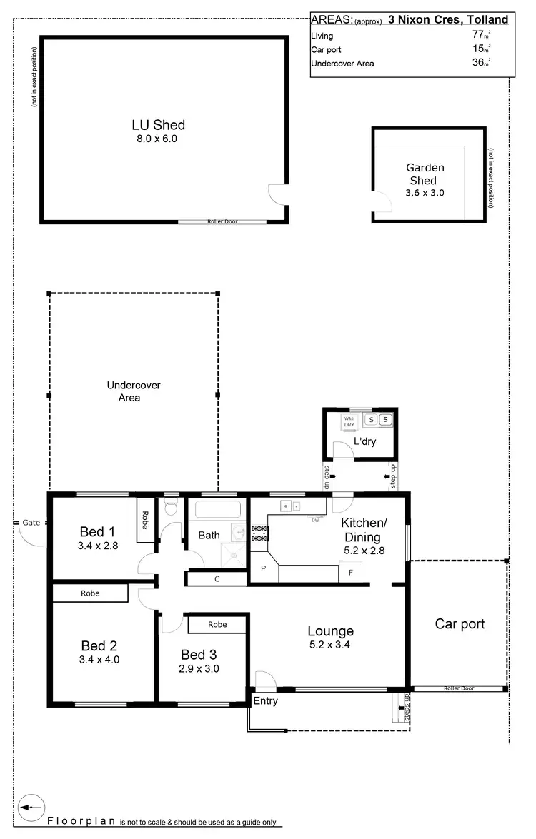 Floorplan of Homely house listing, 3 Nixon Crescent, Tolland NSW 2650