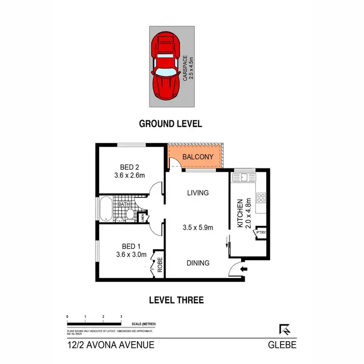 Floorplan of Homely apartment listing, 12/2 Avona Avenue, Glebe NSW 2037