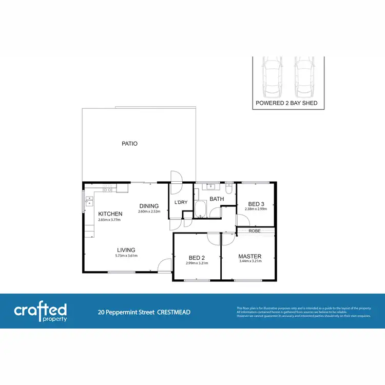 Floorplan of Homely house listing, 20 Peppermint Street, Crestmead QLD 4132