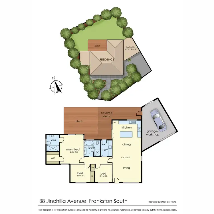 Floorplan of Homely house listing, 38 Jinchilla Avenue, Frankston South VIC 3199