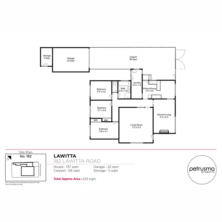 Floorplan of Homely house listing, 182 Lawitta Road, Lawitta TAS 7140