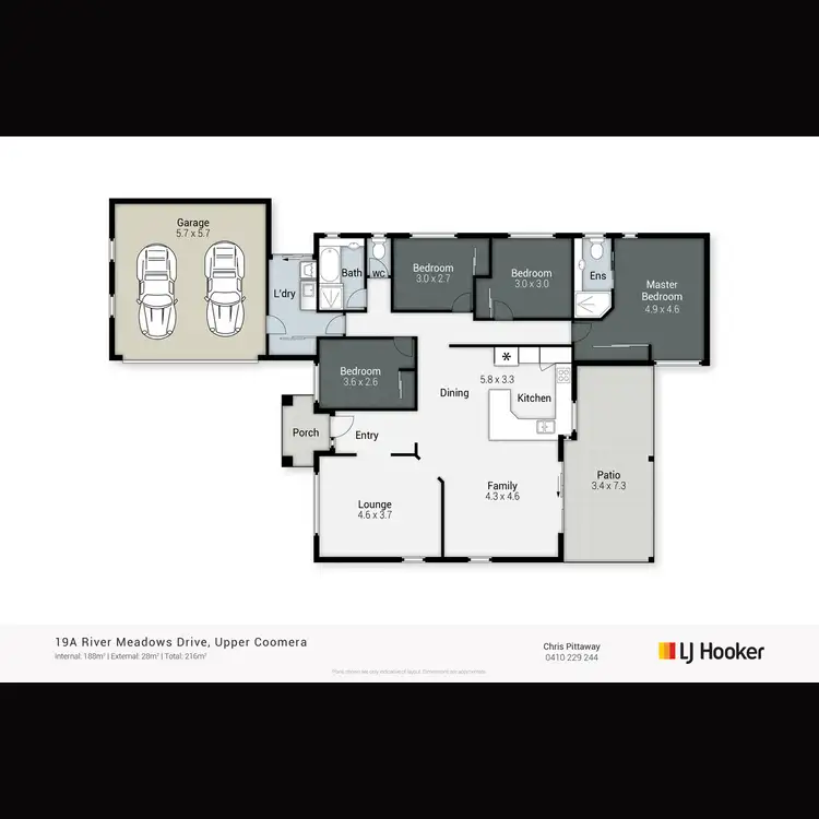 Floorplan of Homely house listing, 19A River Meadows Drive, Upper Coomera QLD 4209