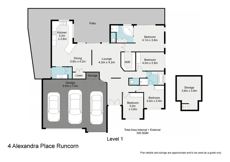 Floorplan of Homely house listing, 4 Alexandra Place, Runcorn QLD 4113