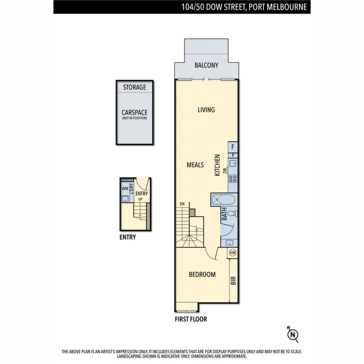 Floorplan of Homely apartment listing, 104/50 Dow Street, Port Melbourne VIC 3207