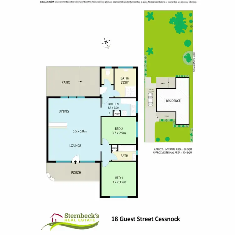 Floorplan of Homely house listing, 18 Guest Street, Cessnock NSW 2325