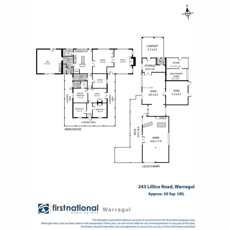 Floorplan of Homely rural property listing, 243 Lillico Road, Lillico VIC 3820