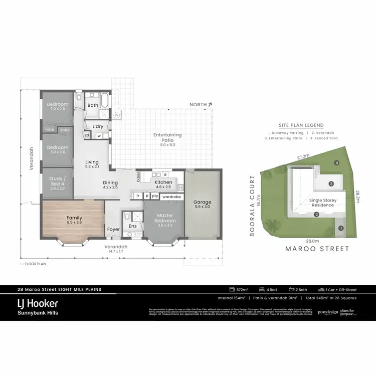 Floorplan of Homely house listing, 28 Maroo Street, Eight Mile Plains QLD 4113