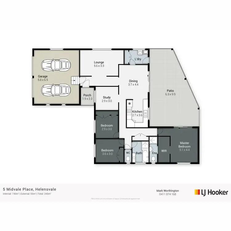 Floorplan of Homely house listing, 5 Midvale Place, Helensvale QLD 4212