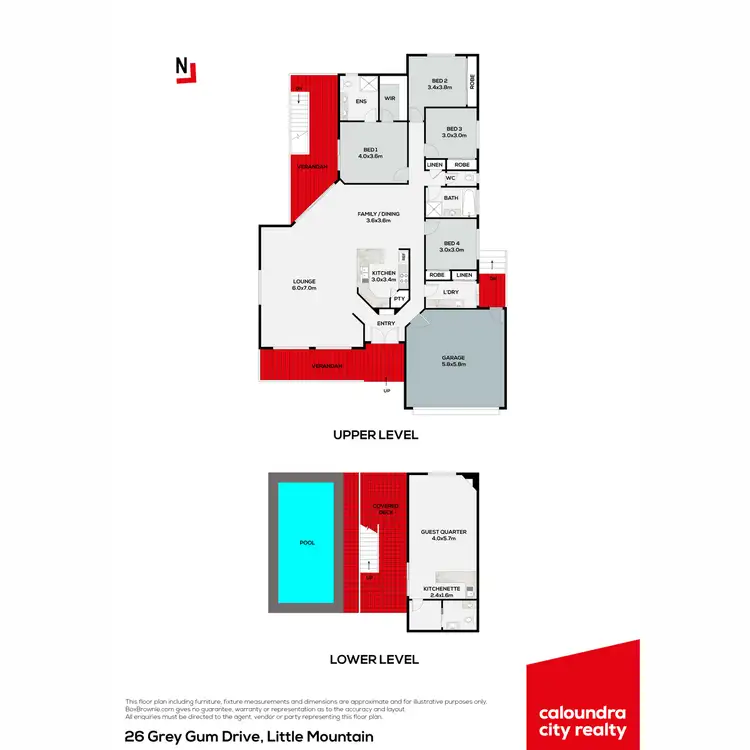 Floorplan of Homely house listing, 26 Grey Gum Drive, Little Mountain QLD 4551