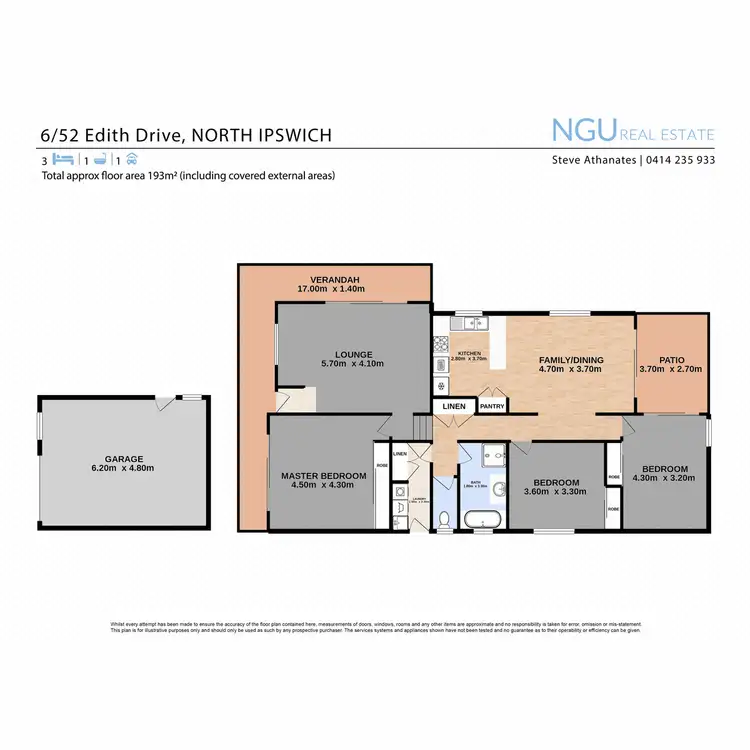 Floorplan of Homely unit listing, 6/52 Edith Drive, North Ipswich QLD 4305