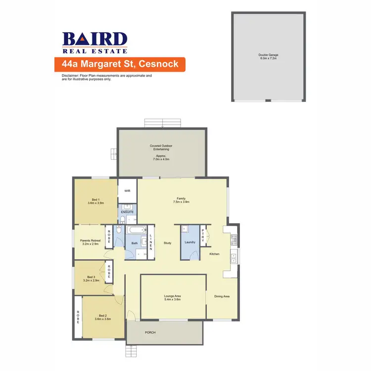 Floorplan of Homely house listing, 44a Margaret Street, Cessnock NSW 2325