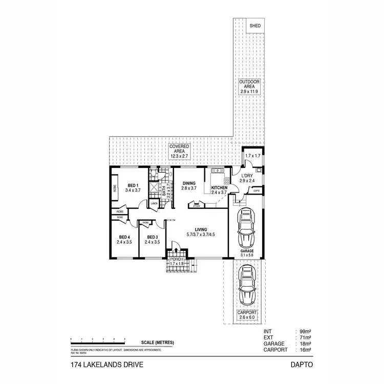 Floorplan of Homely house listing, 174 Lakelands Drive, Dapto NSW 2530