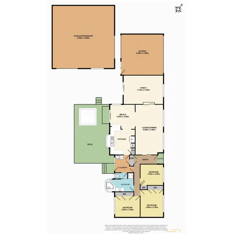 Floorplan of Homely house listing, 4 Elinga Crt, Frankston VIC 3199
