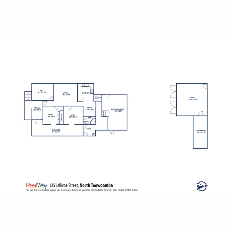 Floorplan of Homely house listing, 125 Jellicoe Street, North Toowoomba QLD 4350