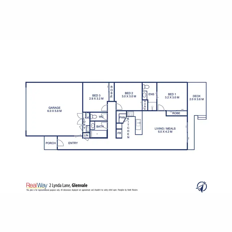 Floorplan of Homely house listing, 2 Lynda Lane, Glenvale QLD 4350