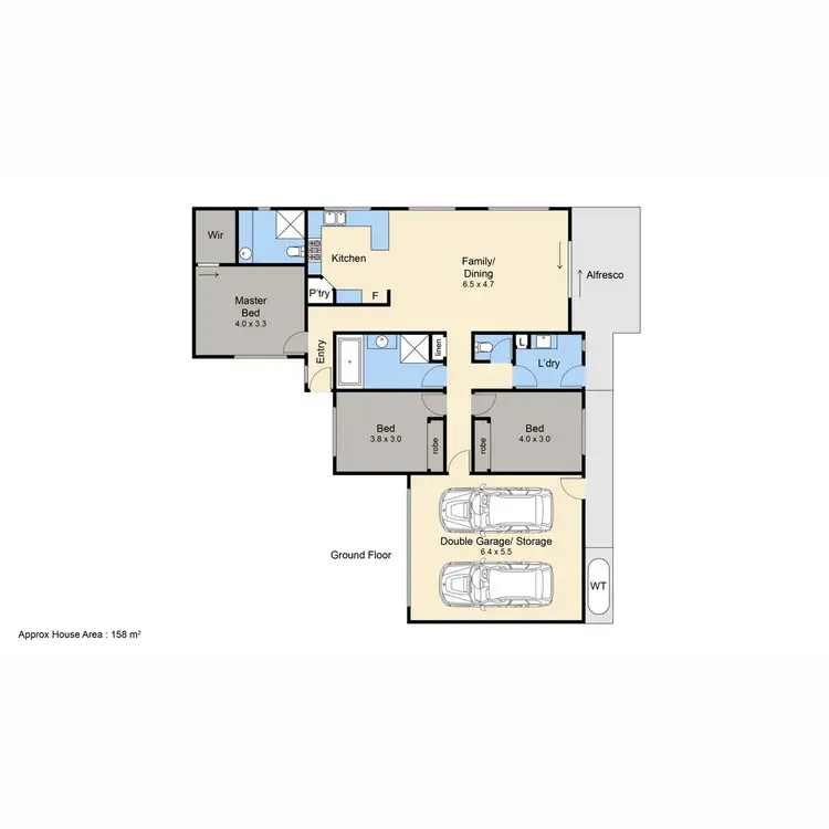 Floorplan of Homely townhouse listing, 4/13-15 Woodvale Grove, Rosebud VIC 3939