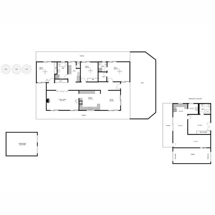 Floorplan of Homely house listing, 52-56 Roberts Road, Tiatukia SA 5607