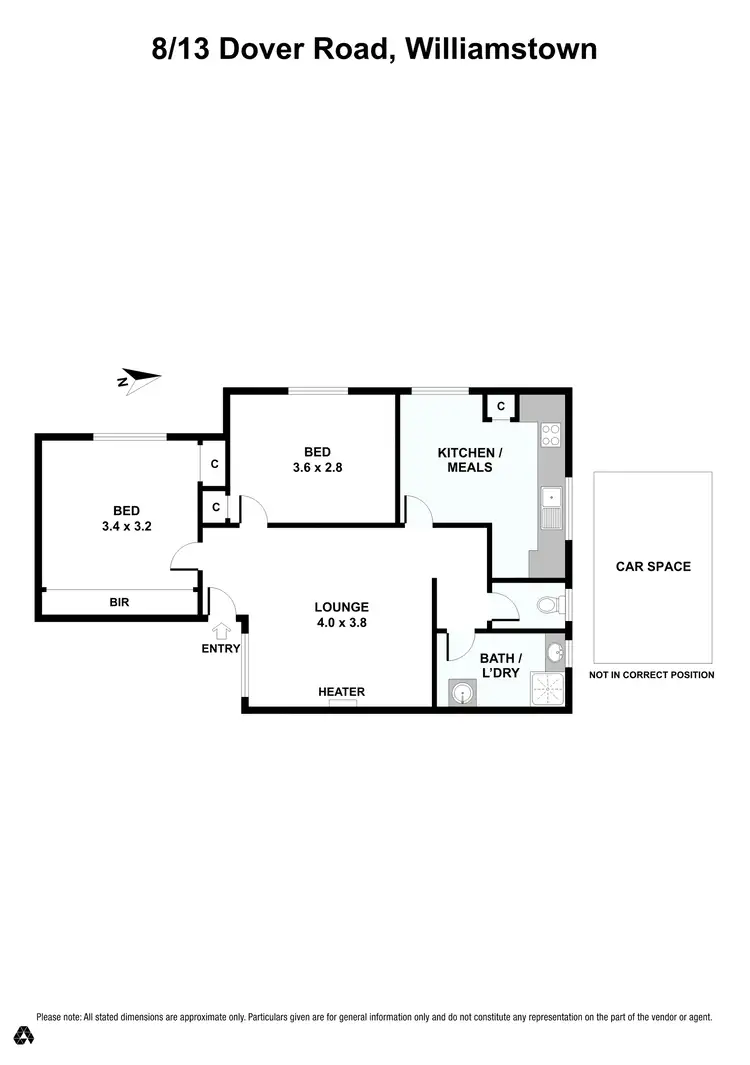 Floorplan of Homely unit listing, 8/13 Dover Road, Williamstown VIC 3016