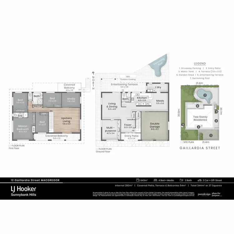 Floorplan of Homely house listing, 12 Gaillardia Street, Macgregor QLD 4109