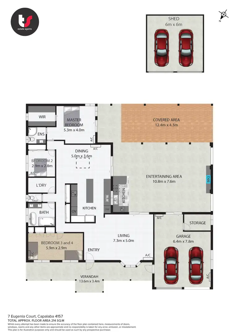 Floorplan of Homely house listing, 7 Eugenia Court, Capalaba QLD 4157