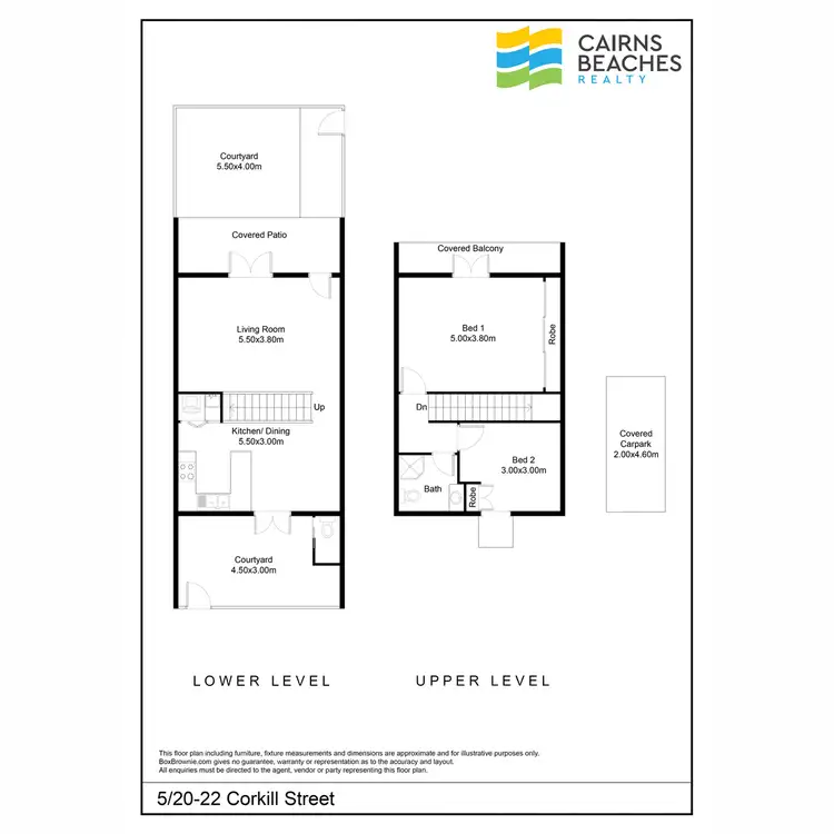 Floorplan of Homely unit listing, 5/20-22 Corkill Street, Freshwater QLD 4870