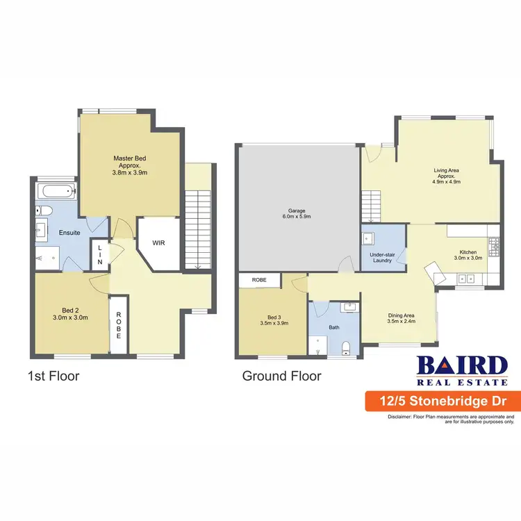 Floorplan of Homely townhouse listing, 12/5 Stonebridge Drive, Cessnock NSW 2325