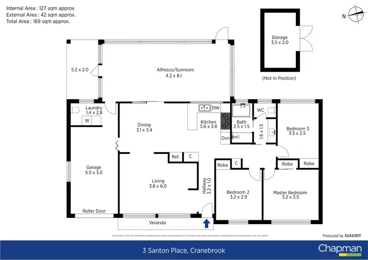 Floorplan of Homely house listing, 3 Santon Place, Cranebrook NSW 2749