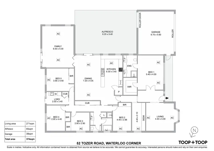 Floorplan of Homely house listing, 52 Tozer Road, Waterloo Corner SA 5110