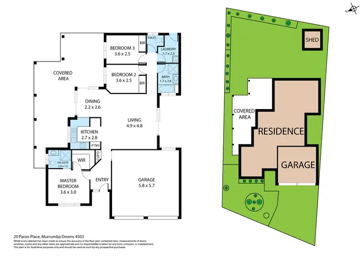 Floorplan of Homely house listing, 20 Paroo Place, Murrumba Downs QLD 4503
