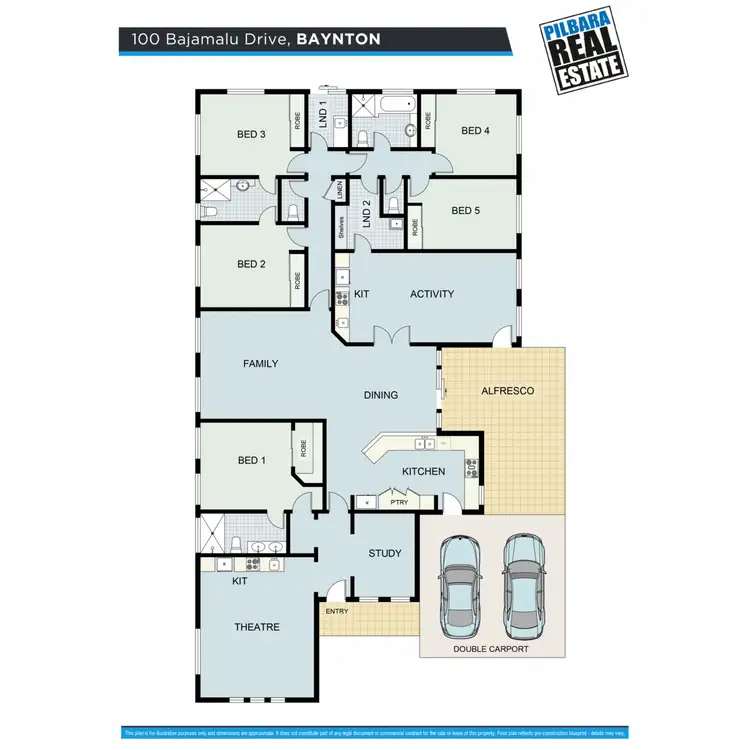 Floorplan of Homely house listing, 100 Bajamalu Drive, Baynton WA 6714