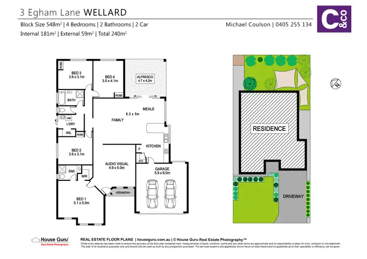 Floorplan of Homely house listing, 3 Egham Lane, Wellard WA 6170