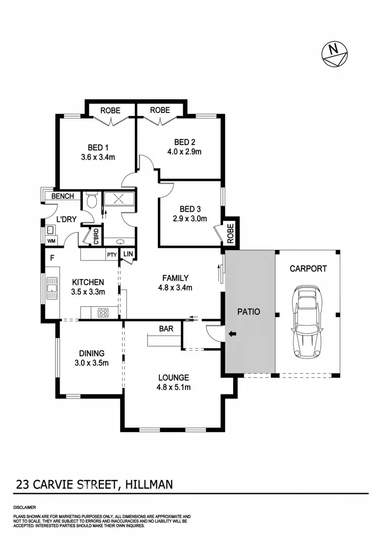 Floorplan of Homely house listing, 23 Carvie Street, Hillman WA 6168