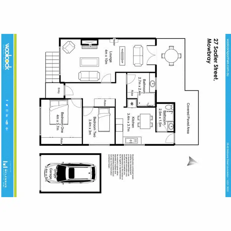 Floorplan of Homely house listing, 27 Sadler Street, Mowbray TAS 7248