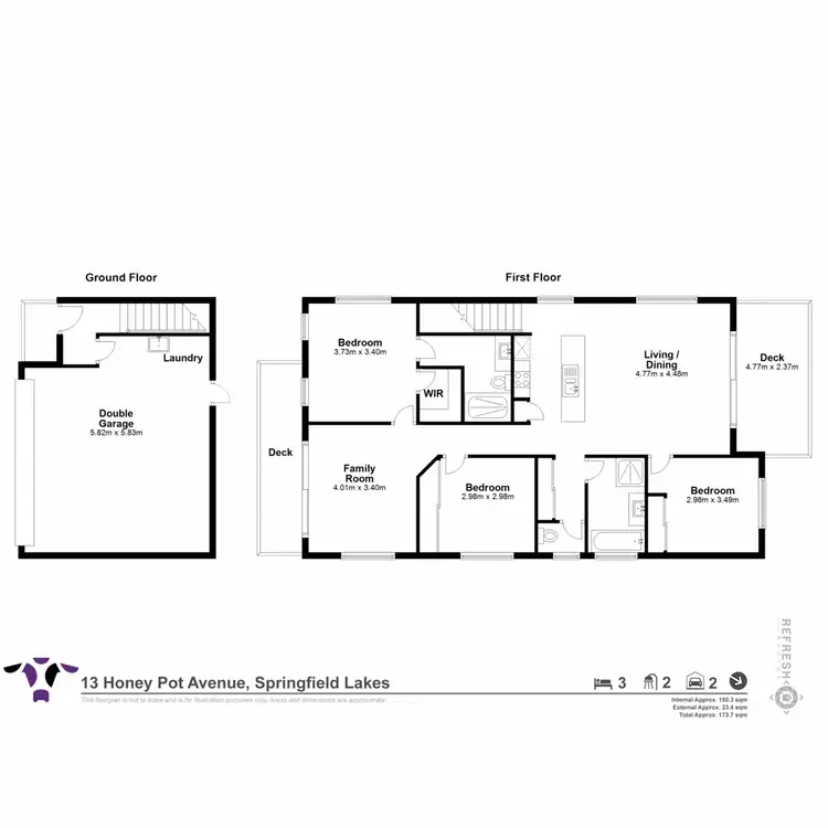 Floorplan of Homely house listing, 13 Honeypot Avenue, Springfield Lakes QLD 4300