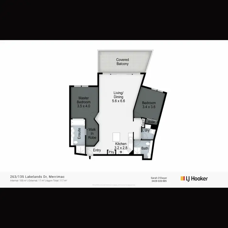 Floorplan of Homely apartment listing, 263/135 Lakelands Drive, Merrimac QLD 4226