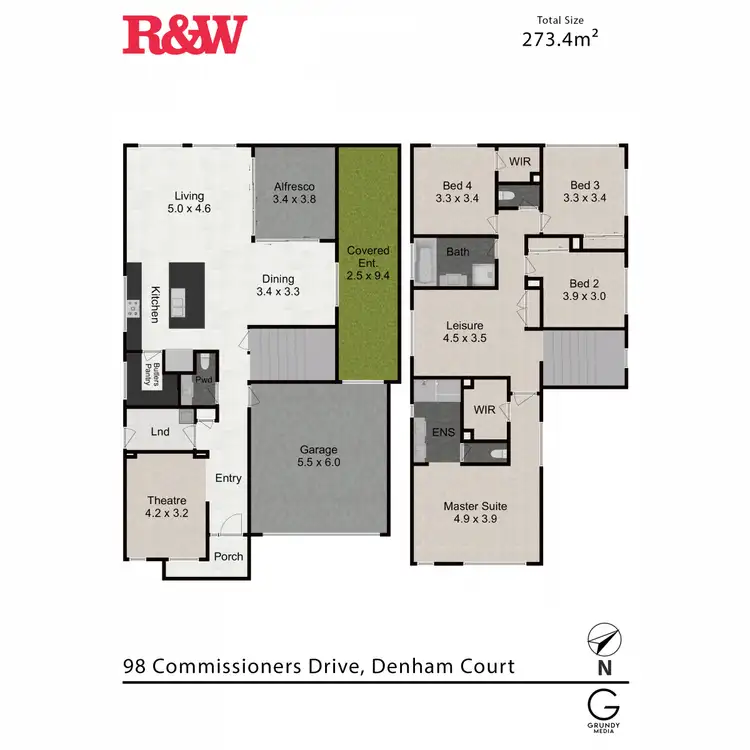 Floorplan of Homely house listing, 98 Commissioners Drive, Denham Court NSW 2565